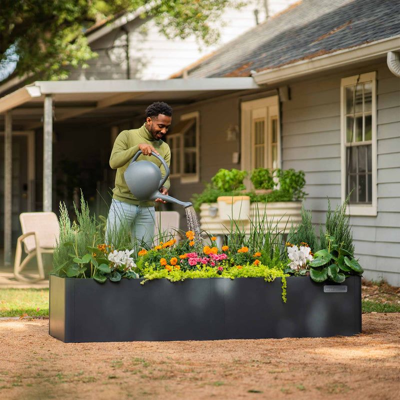 17" Tall Modern Raised Garden Bed 42" x 83"|Vego Garden|Midnight Blue