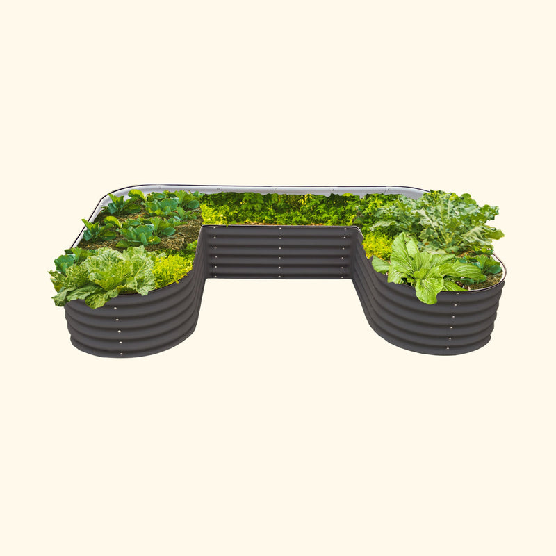 17" Tall U-Shaped Raised Garden Bed Kit - Standard Size