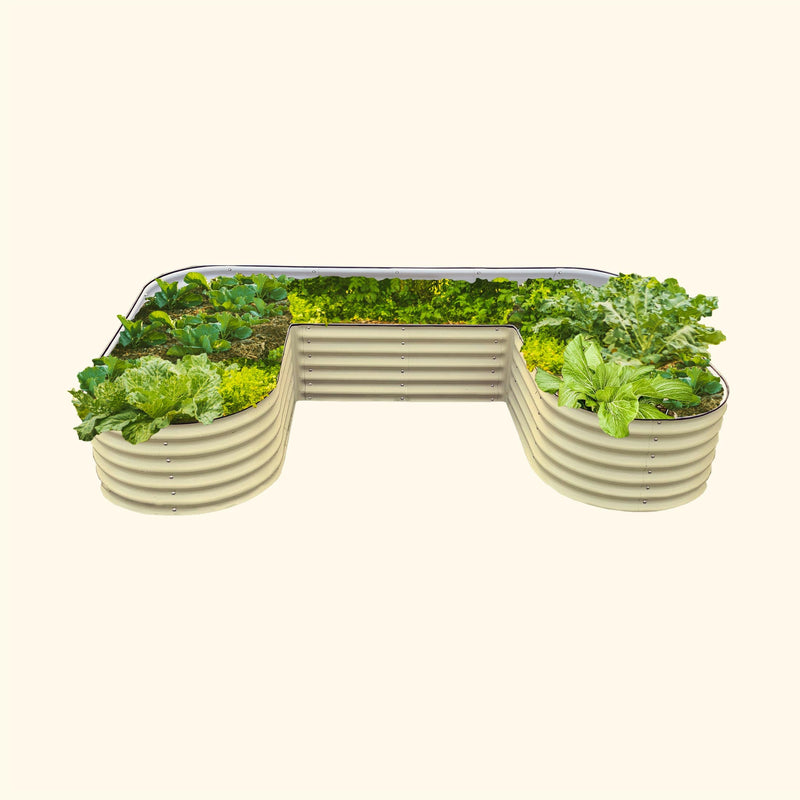 17" Tall U Shaped Raised Garden Bed Kit - Standard Size