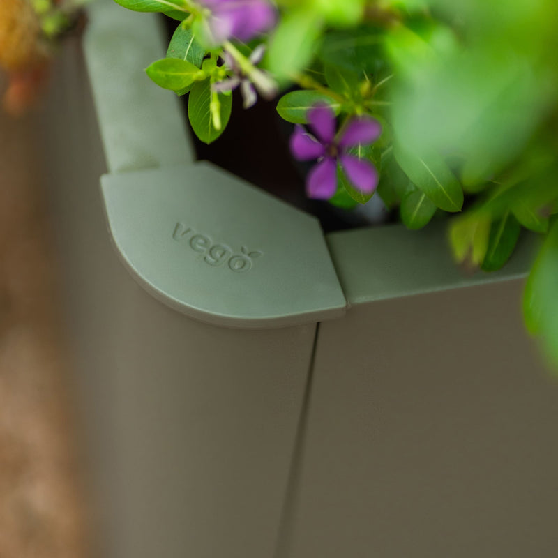 17" Tall Modern Metal Raised Garden Bed | Vego Garden