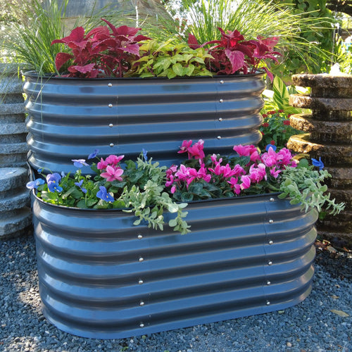 Cascading Metal Raised Garden Bed Kit - Standard Size | vego garden