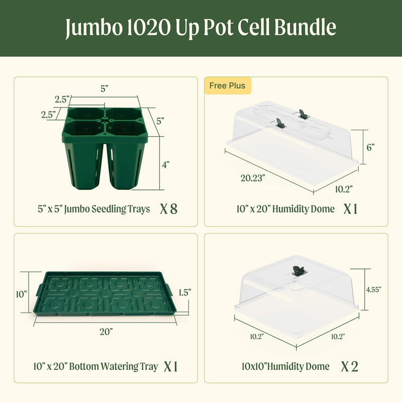 Jumbo 1020 Up Pot Cell Bundle | Vego Garden