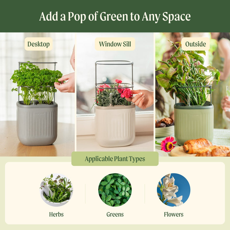 vego-garden-Self-Watering-Mini-Planter-Pot-with-Trellis