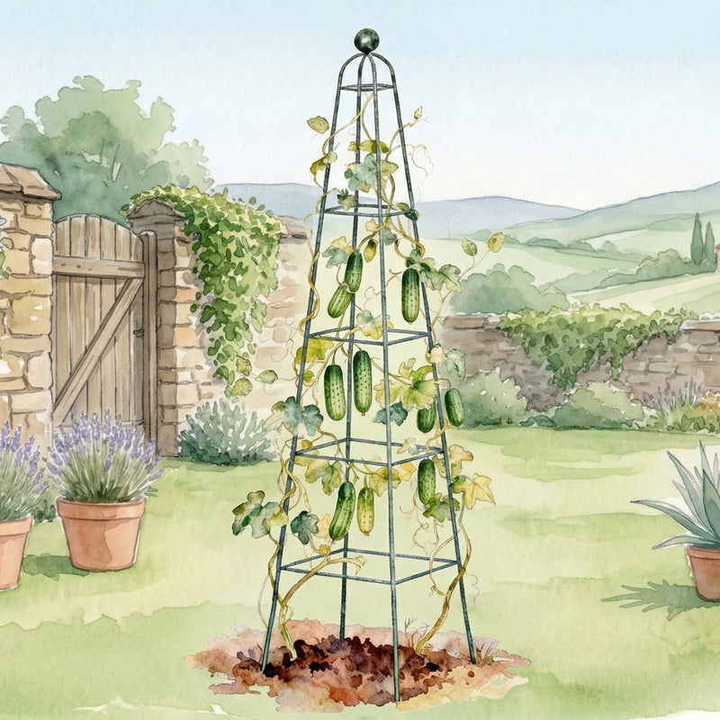 Pyramid Obelisk Garden Trellis - 6.5 ft