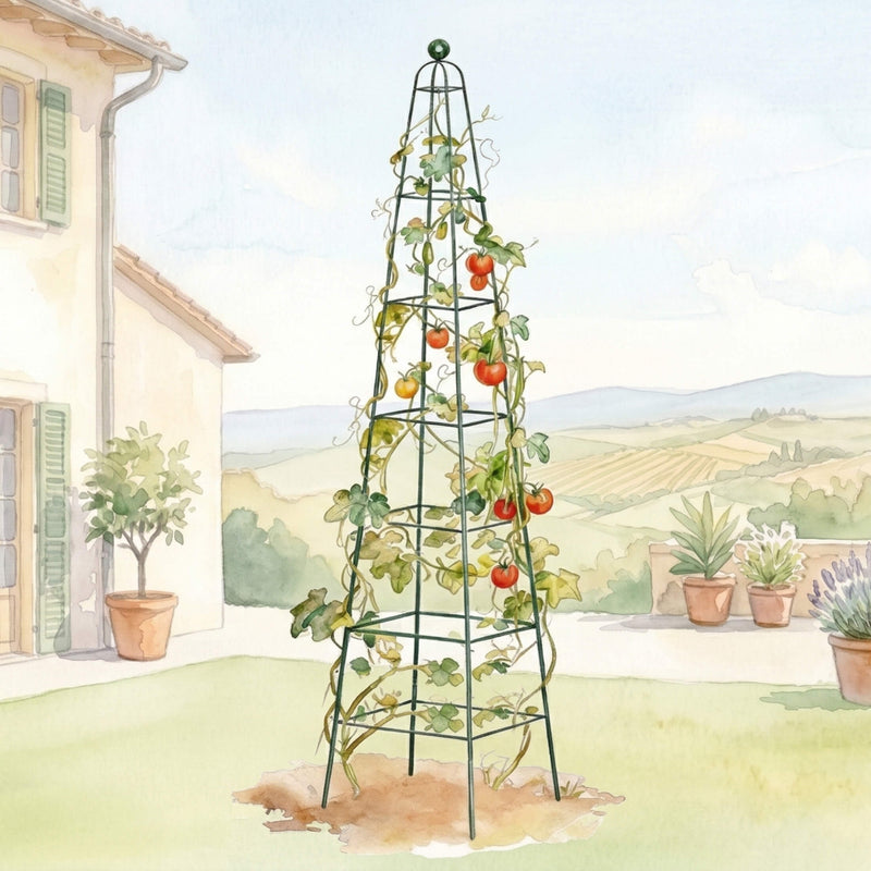 Pyramid Obelisk Garden Trellis - 9 ft