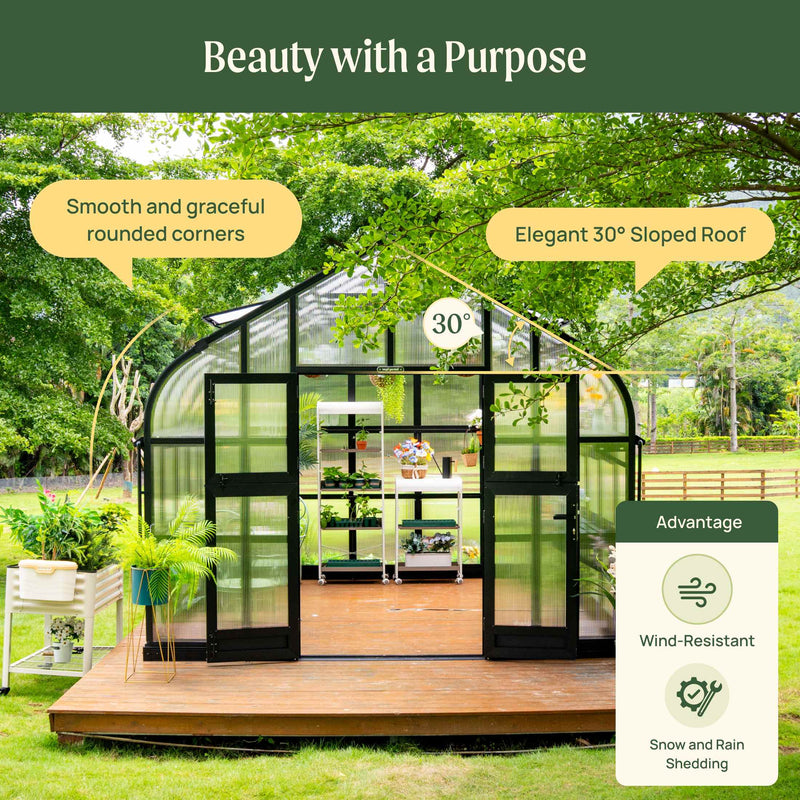 Vego Garden Pacific Greenhouse - 10.5 ft | Vego Garden