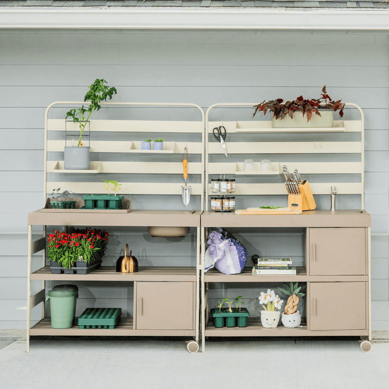 Potting Bench Sink Station Set | Vego Garden