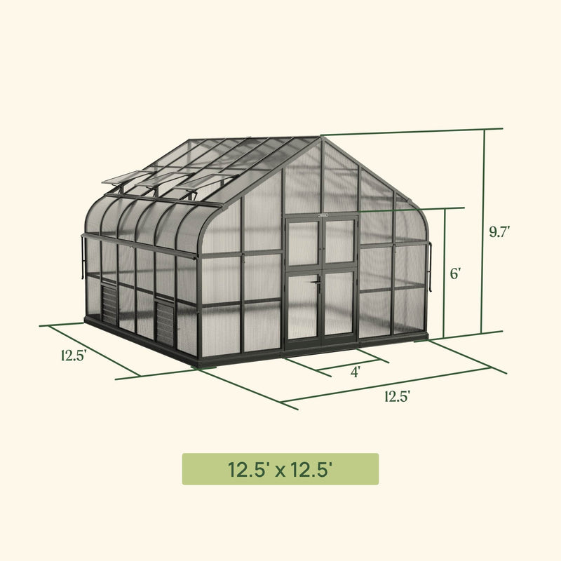Vego Garden Grand Pacific Greenhouse - 12.5 ft | Vego Garden