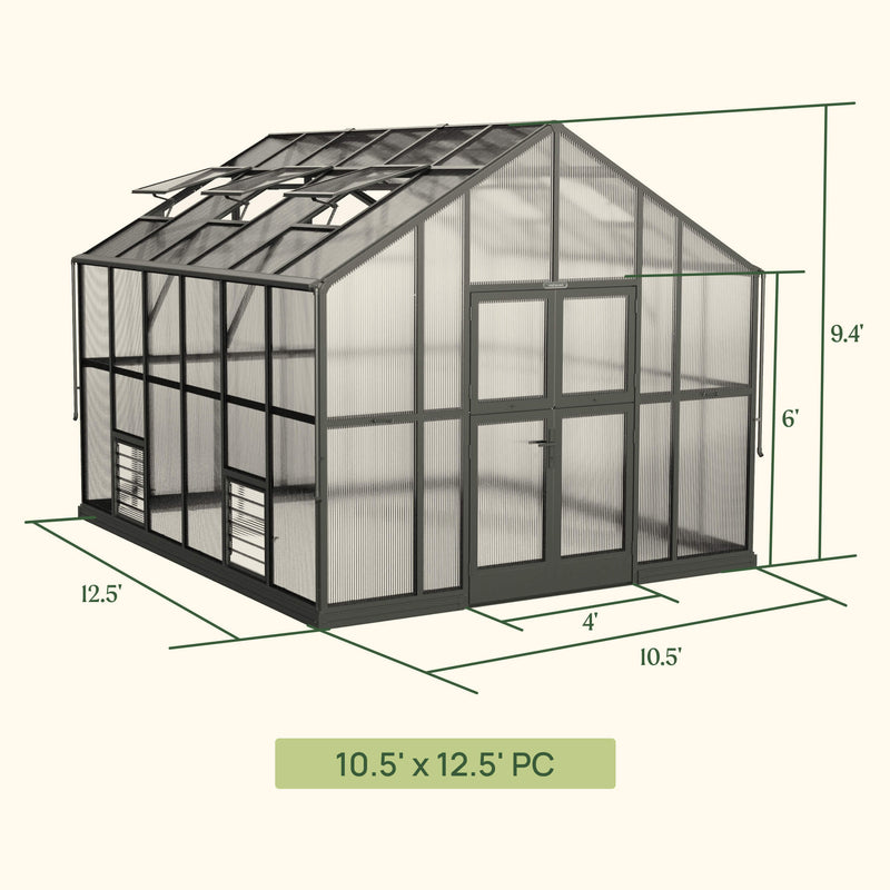 Vego Victorian Greenhouse - 10.5ft Wide