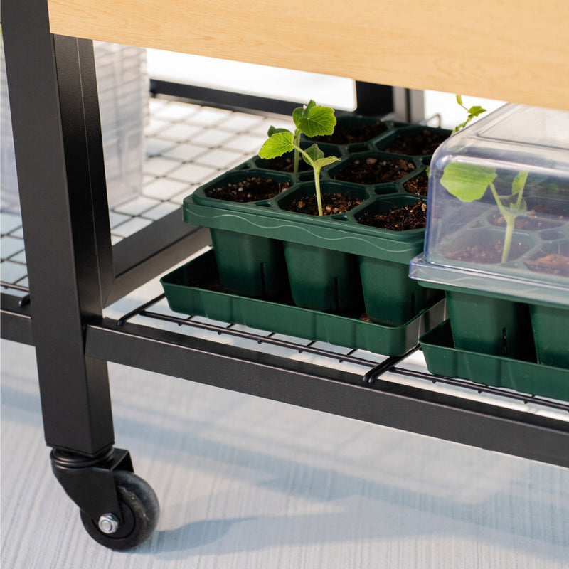 Woodgrain Elevated Bed | VegoGarden