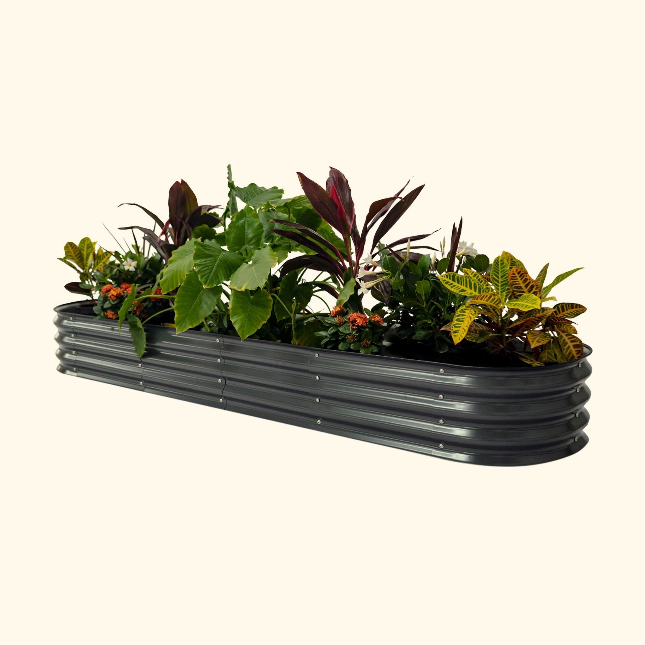 11" Tall 9 In 1 Large Modular Metal Raised Garden Bed Kit