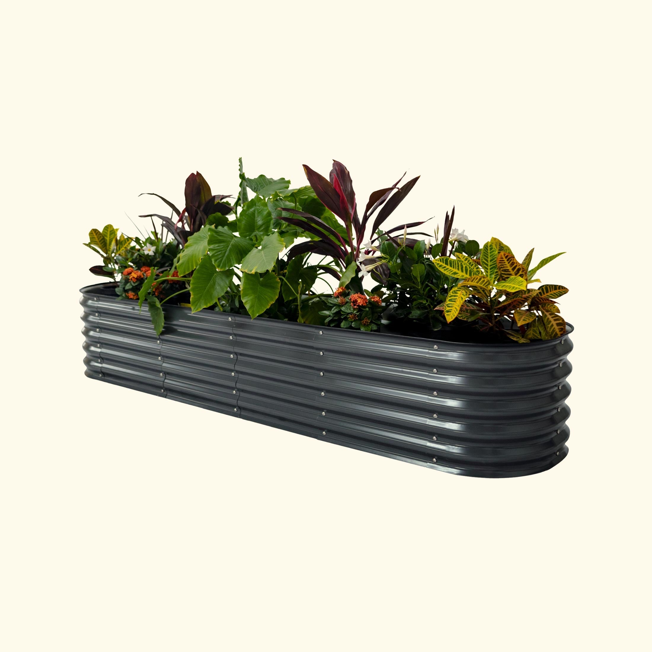 17" Tall 9 In 1 Large Modular Metal Raised Garden Bed Kit