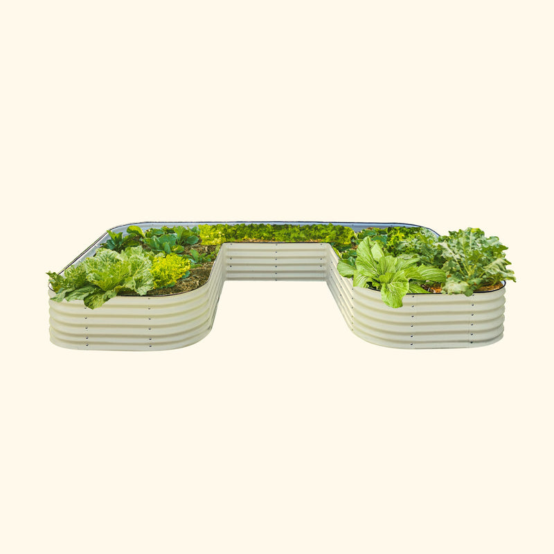 17" Tall U-Shaped Raised Garden Bed Kit - Jumbo Size