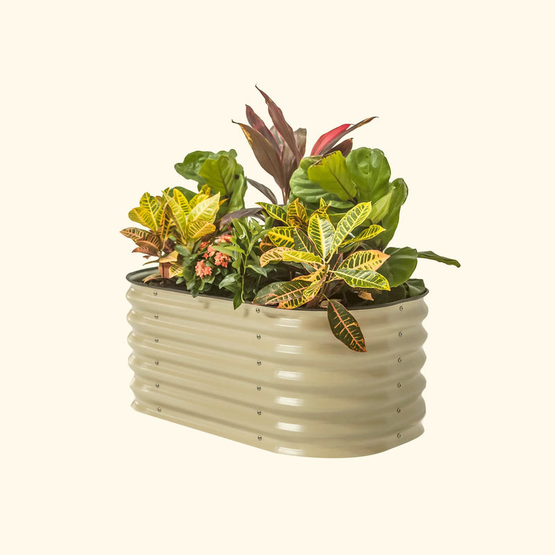 Vego Garden | 17" Tall Kids First Garden Bed 42" x 24" | Pearl White