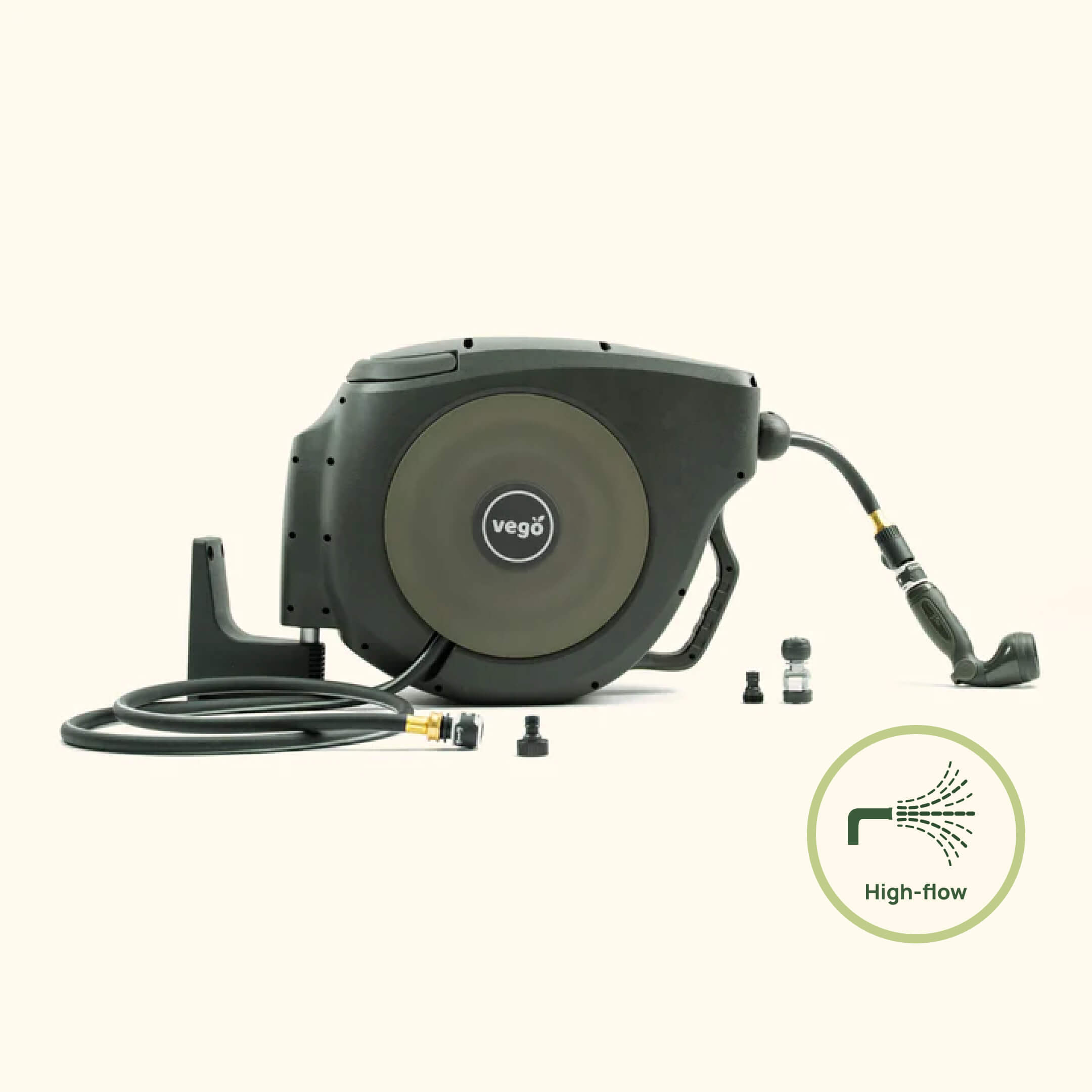 Vego Hi-Flow Retractable Hose Reel  Set