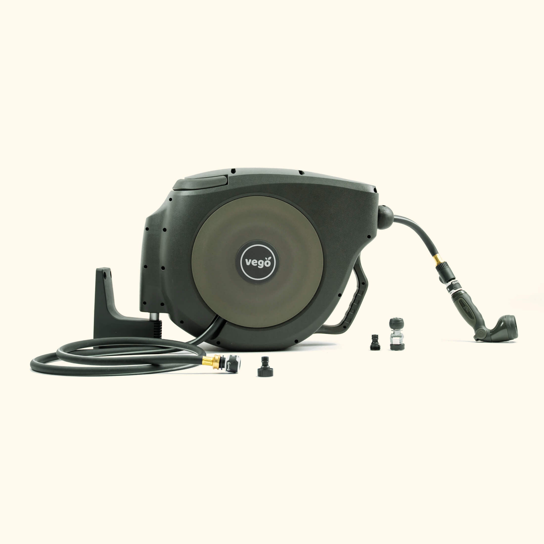 Retractable hose reel Set 130ft Seaweed Green | Vego Garden