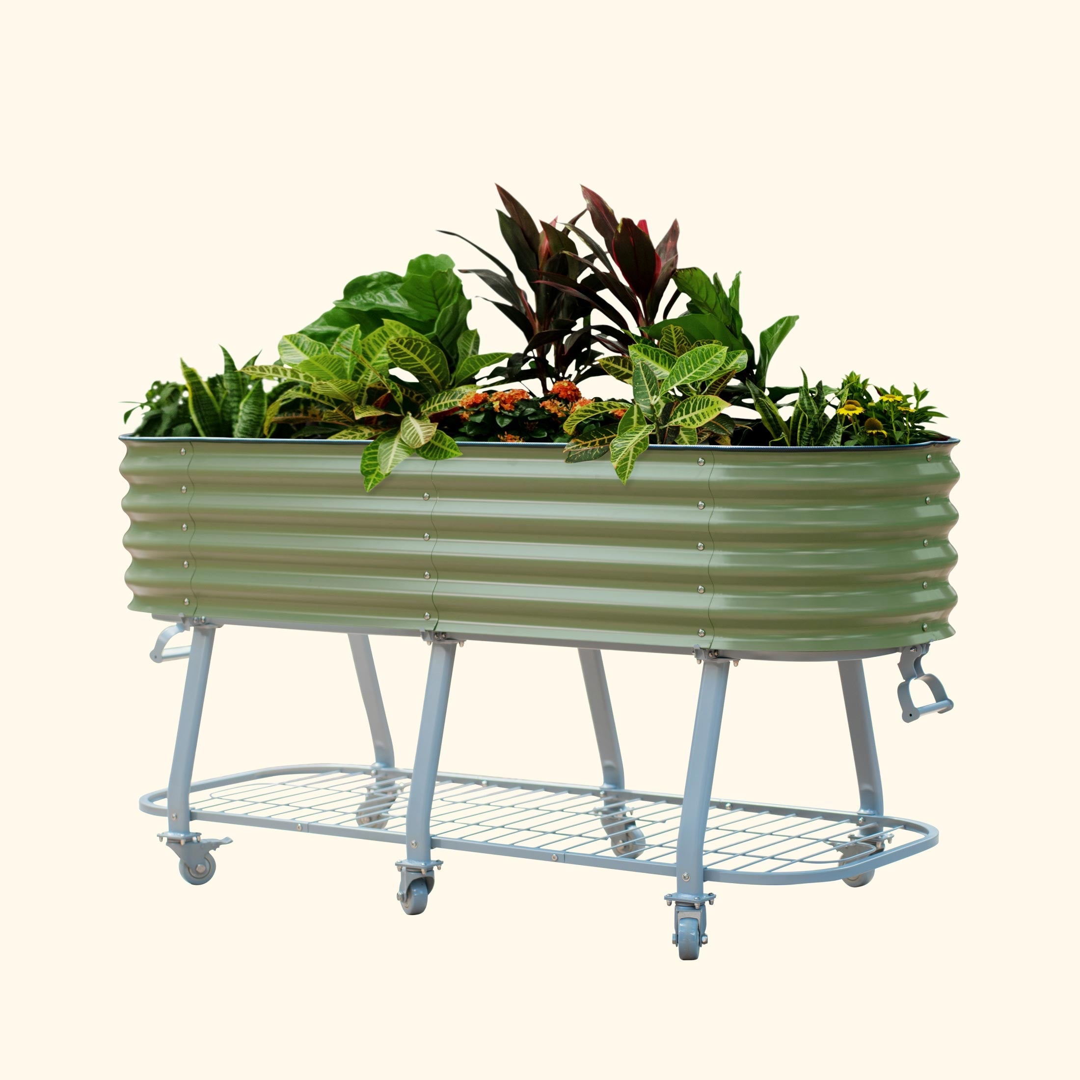 Elevated Garden bed gen2 olive green 2x6